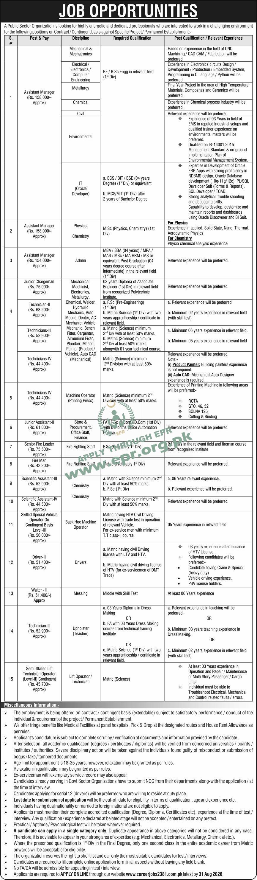 PUBLIC SECTOR ORGANIZATION
(MN-2872026/05 ) - PUBLIC SECTOR ORGANIZATION
