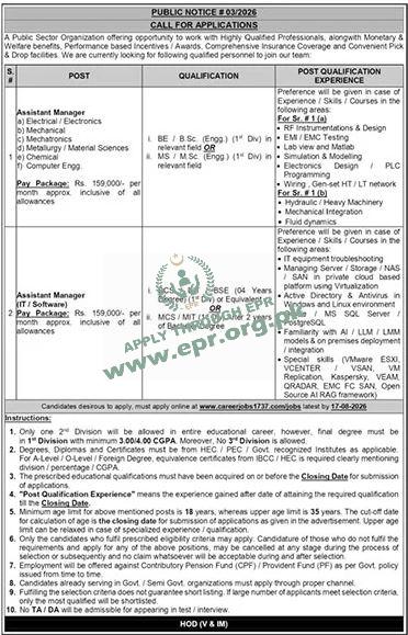 PUBLIC SECTOR ORGANIZATION
(MN-3072026/01 ) - PUBLIC SECTOR ORGANIZATION