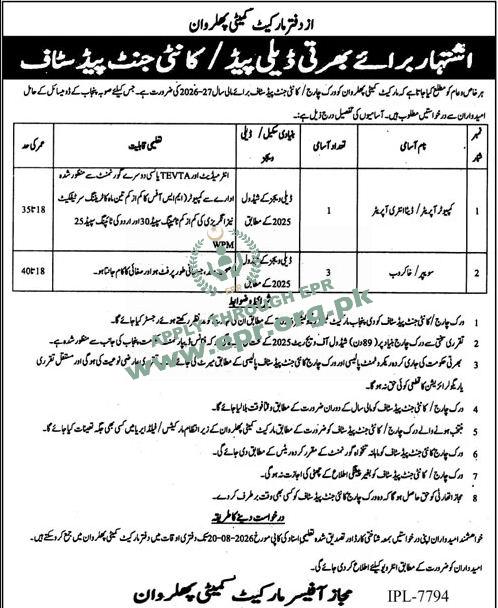 MARKET COMMITTEE PHULARWAN
                                    (IPL-7794 ) - MARKET COMMITTEE PHULARWAN