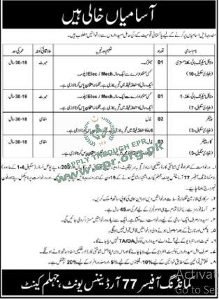 Commanding Officer 77 Ordnance Unit, Jhelum Cantt
(MN-0482026/01 ) - Commanding Officer 77 Ordnance Unit, Jhelum Cantt